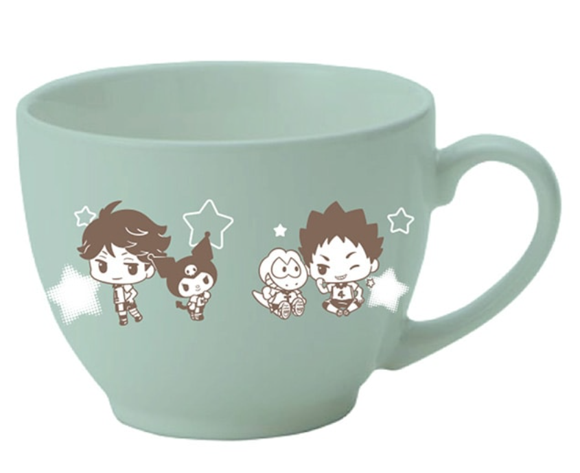 แก้ว คุโรมิ แก้วเซรามิก ของแท้จากญี่ปุ่น Haikyu x SANRIO Characters Kuromi Size : 12.5 x 8 cm