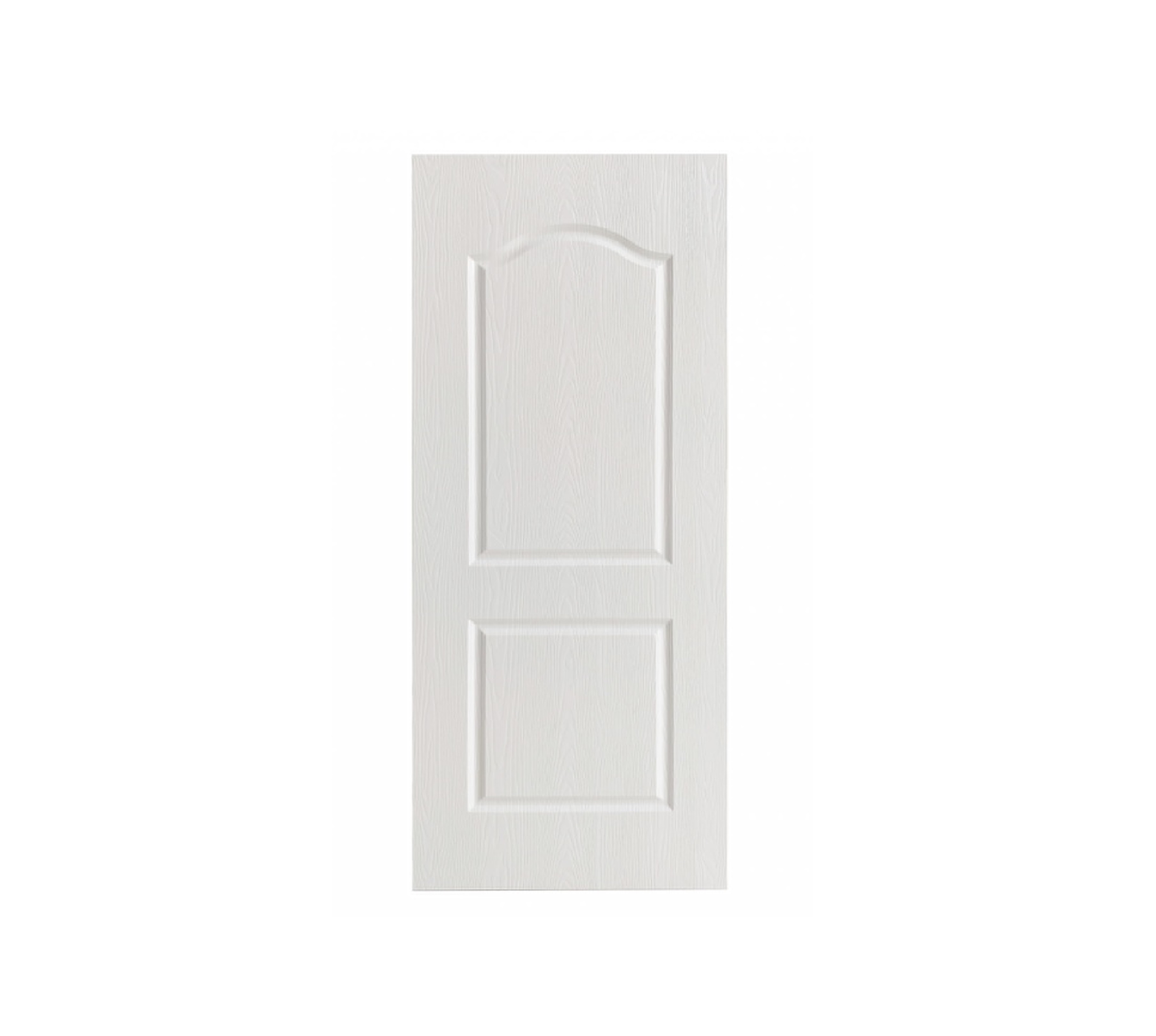 WELLINGTAN ประตูยูพีวีซี บานทึบ 2ฟักโค้ง UPVC-W002 80x200ซม. WHITE OAK