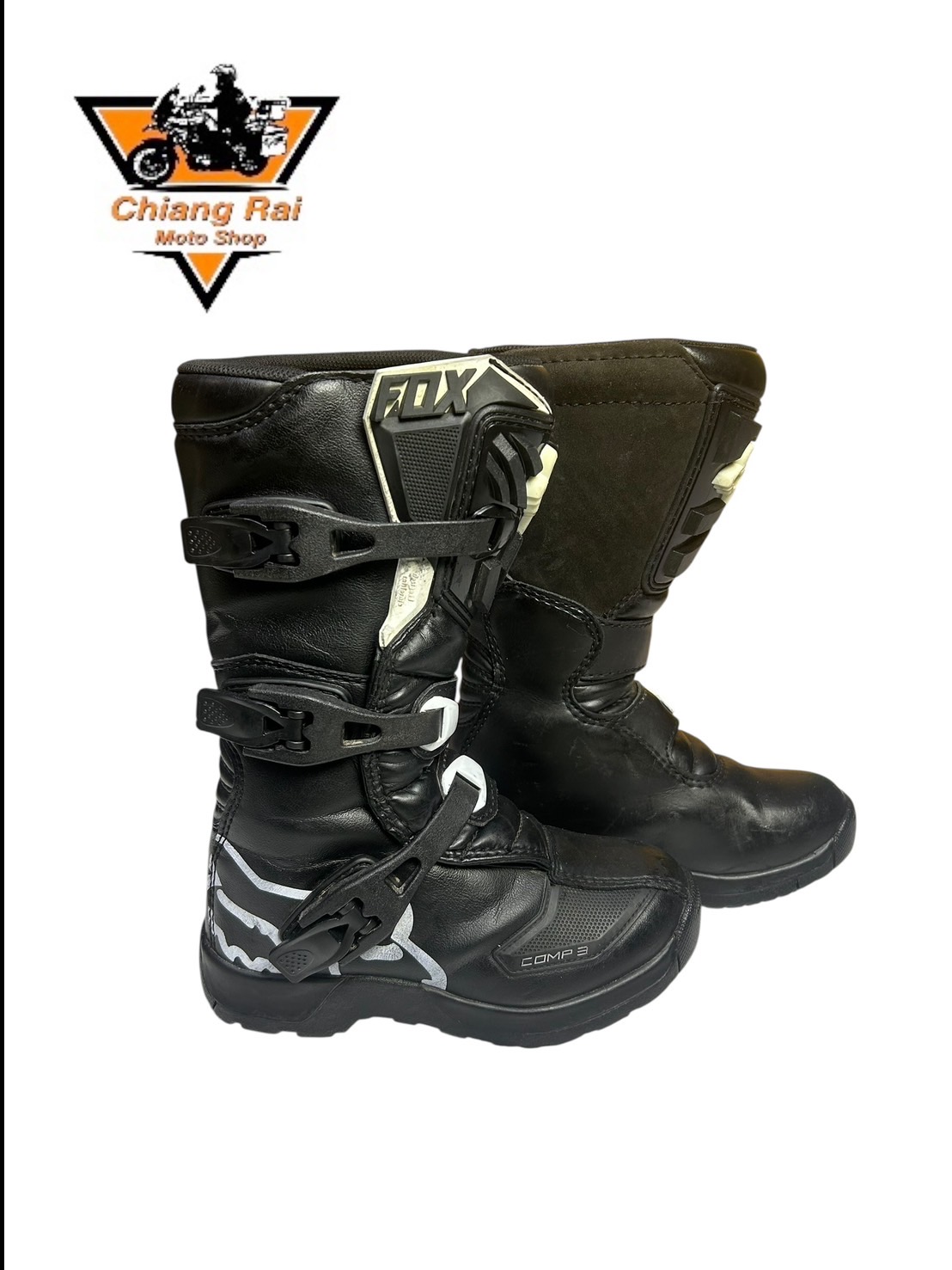 รองเท้าขี่มอเตอร์ไซด์( มือสอง) RCBT-054 Size ขนาดจากป้าย 34:EUR / 1.5:UK / 22:Cm.(FOX)