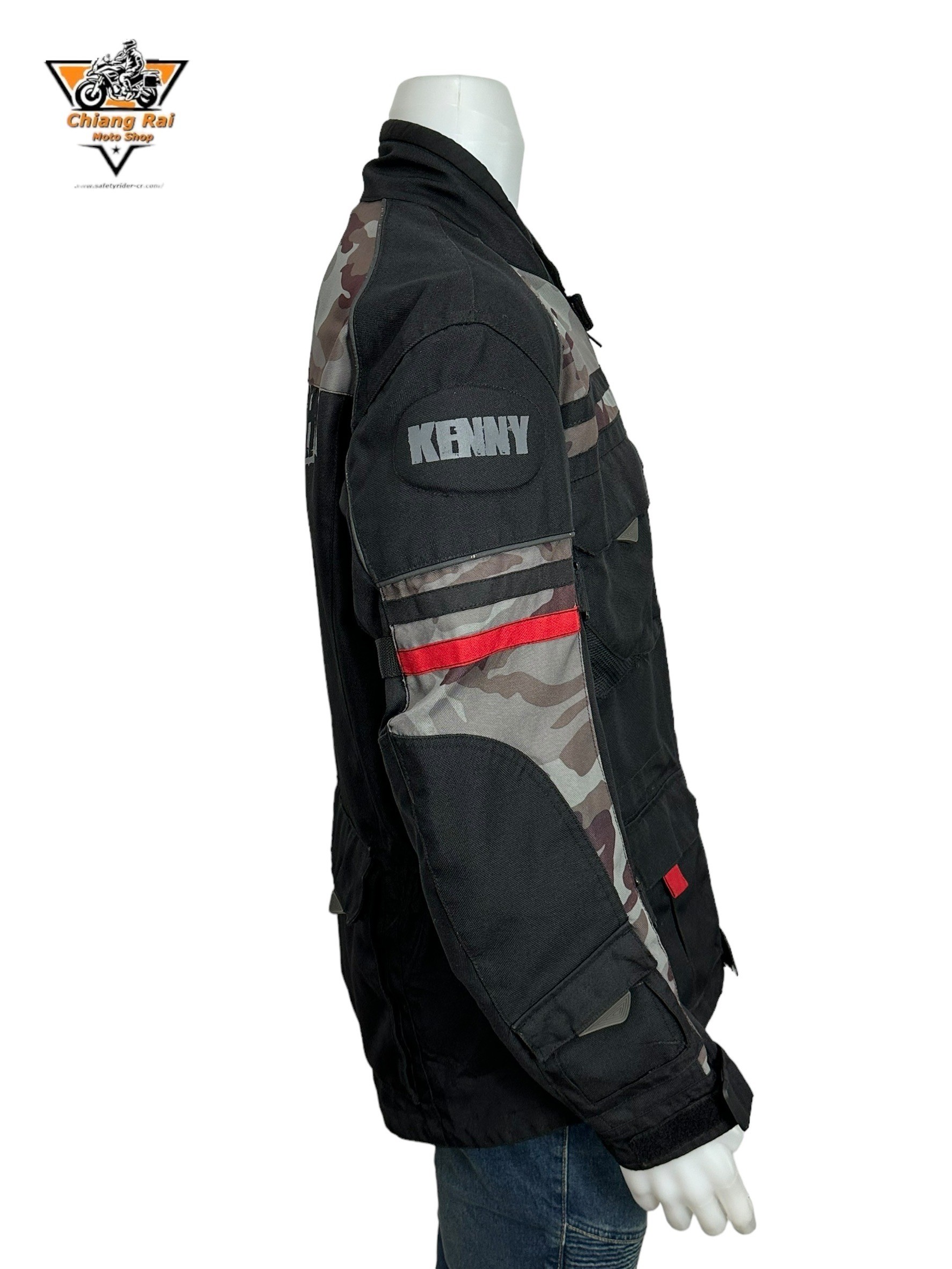 เสื้อขี่มอเตอร์ไซด์( มือสอง) RCTA 624: อก 48" ยาว 28"(XL) **KENNY** (ไม่มีการ์ด)