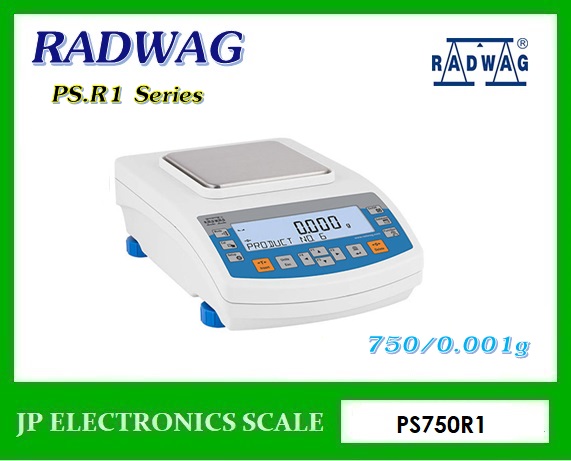 เครื่องชั่งละเอียดสูง750g เครื่องชั่งละเอียด750g เครื่องชั่งคุณภาพสูง750กรัม เครื่องชั่งน้ำหนัก750กรัม เครื่องชั่งน้ำหนัก750g ตาชั่ง750g เครื่องชั่ง750gx0.001g ยี่ห้อ RADWAG รุ่น PS750R1 ขนาดถาดชั่ง 128x128mm.