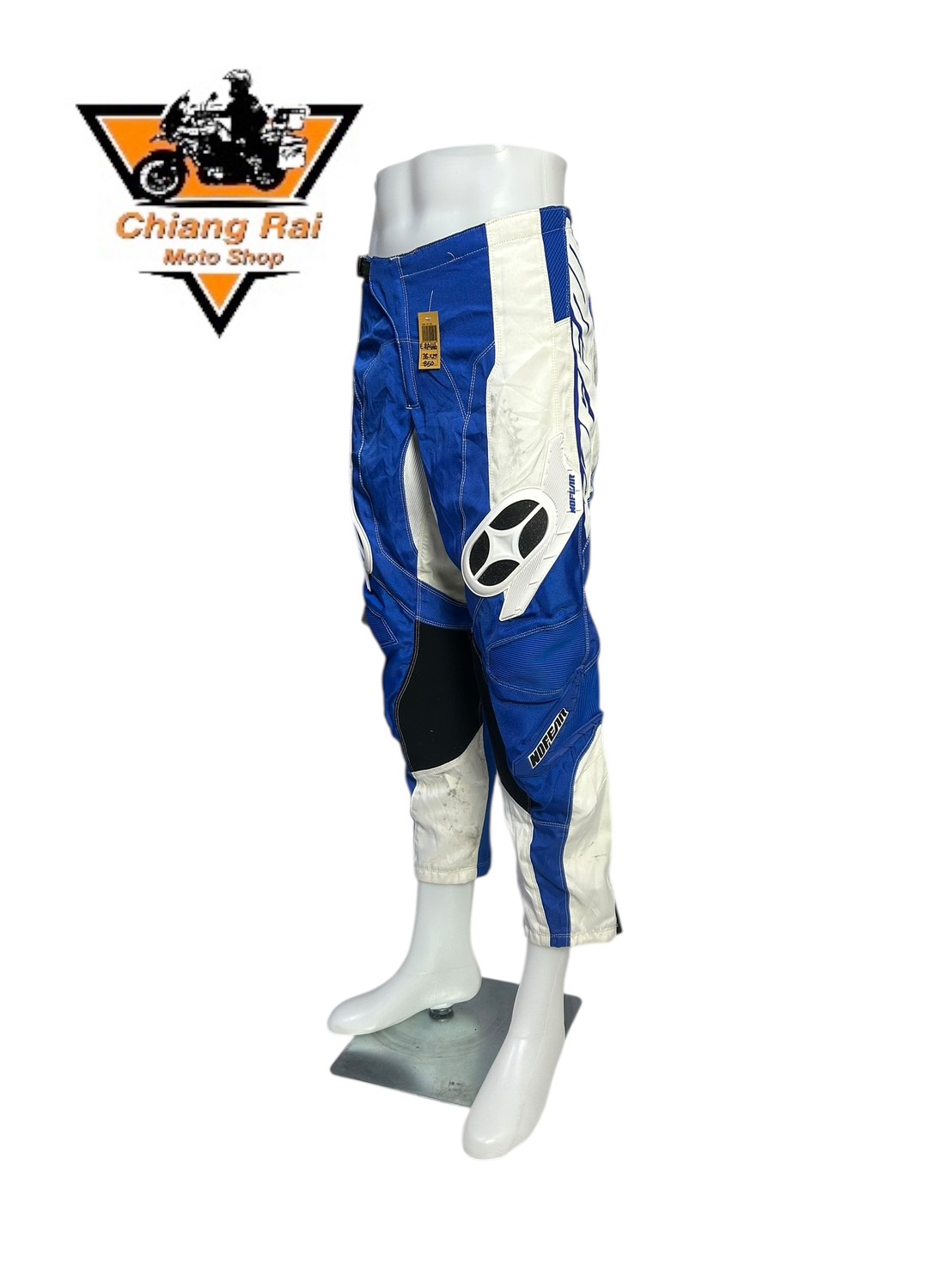 กางเกงขี่มอเตอร์ไซด์ ( มือสอง ) E&A 666: เอว 36" ยาว 29" **NOFEAR**