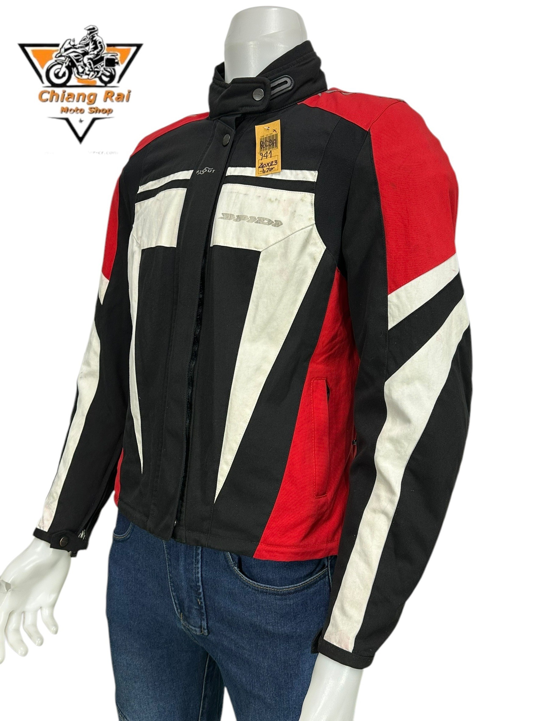 เสื้อขี่มอเตอร์ไซด์( มือสอง) RCSA 941 : อก 40" ยาว 23" (S) **Spidi**