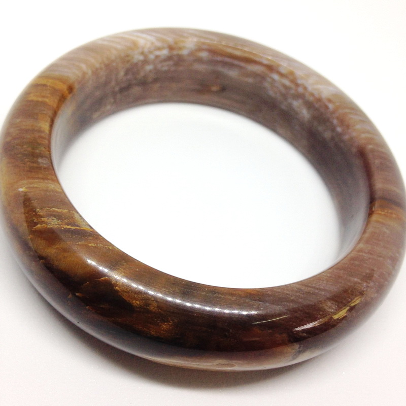 กำไล ไม้กลายเป็นหิน (Fossil Natural Petrified Wood Bracelet) 64