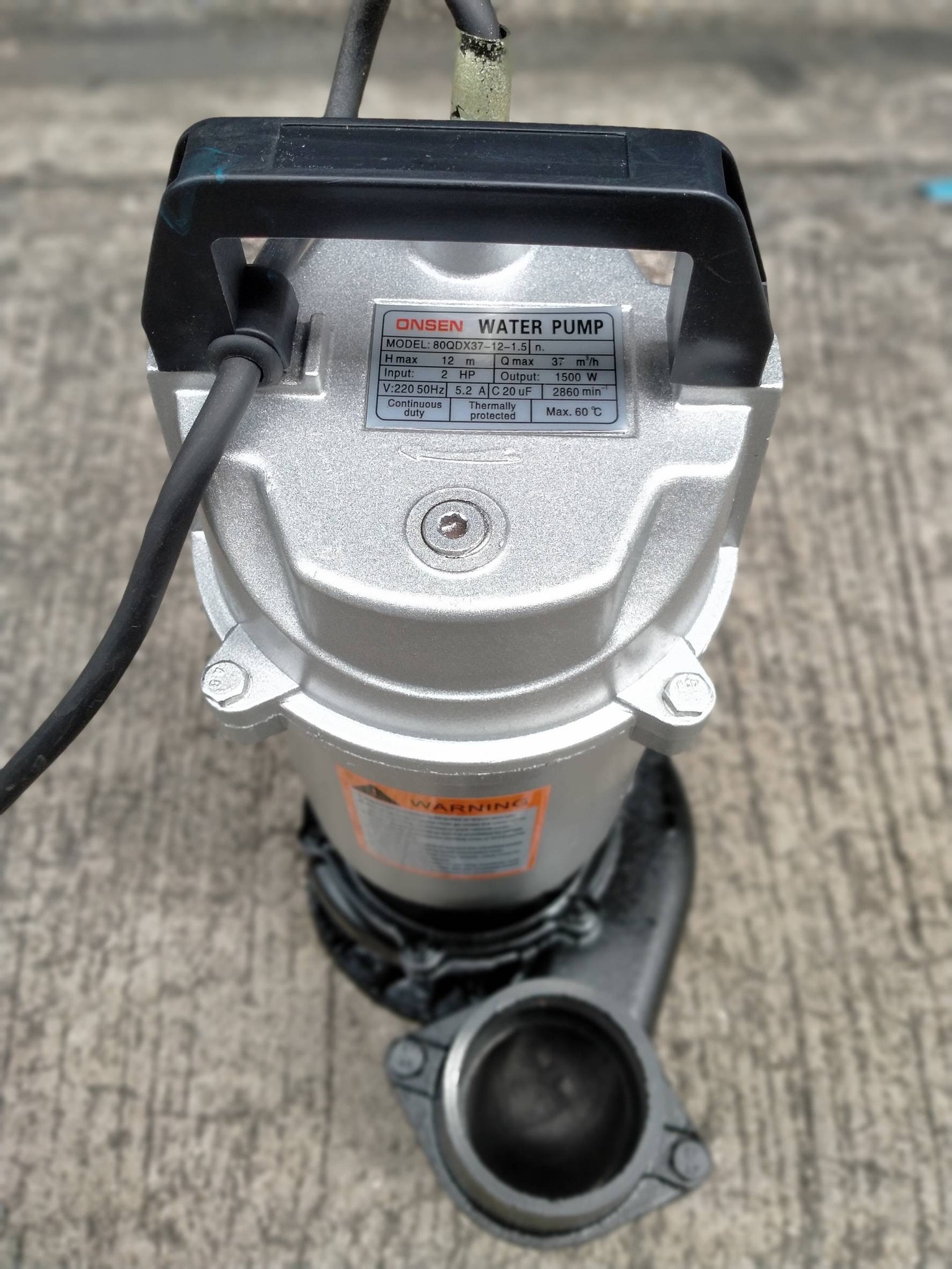 ไดโว่ ONSEN ใช้ไฟฟ้า 220V มีให้เลือกใช้ 3 ขนาด