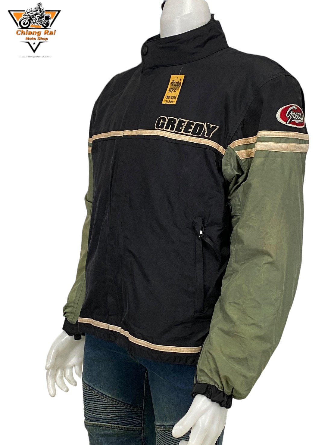 เสื้อขี่มอเตอร์ไซด์( มือสอง) RCSA 526: อก 50" ยาว 25" (XL) **GREEDY**