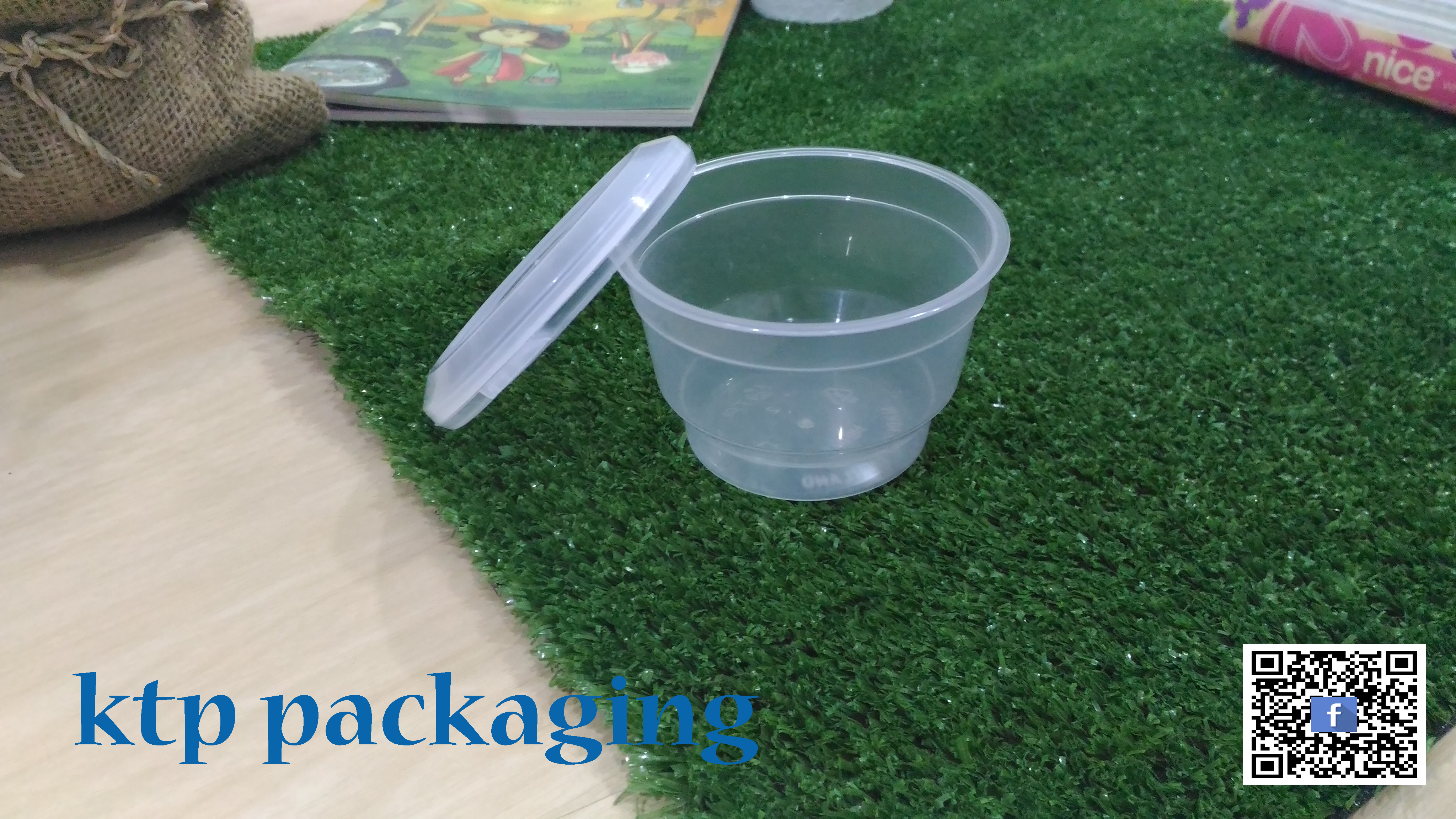 ถ้วยพลาสติกขนาด 100 กรัม พร้อมฝา(P0007)