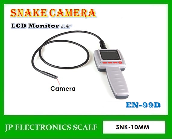 กล้องงู กล้องตรวจสอบชิ้นงาน กล้องตรวจสอบงานในท่อ กล้องขนาด 10mm หน้าจอLCD ขนาด 2.4 นิ้ว กันน้ำได้ระดับ IP67
