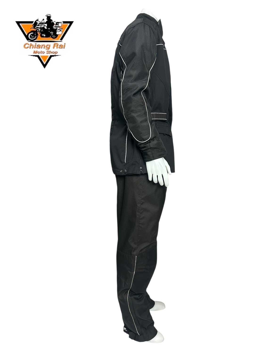 ชุดสำหรับขี่มอเตอร์ไซด์ (มือสอง) SET 036 ชุดทัวริ่ง เสื้อการ์ด + กางเกง ยี่ห้อ*CraneRoad*