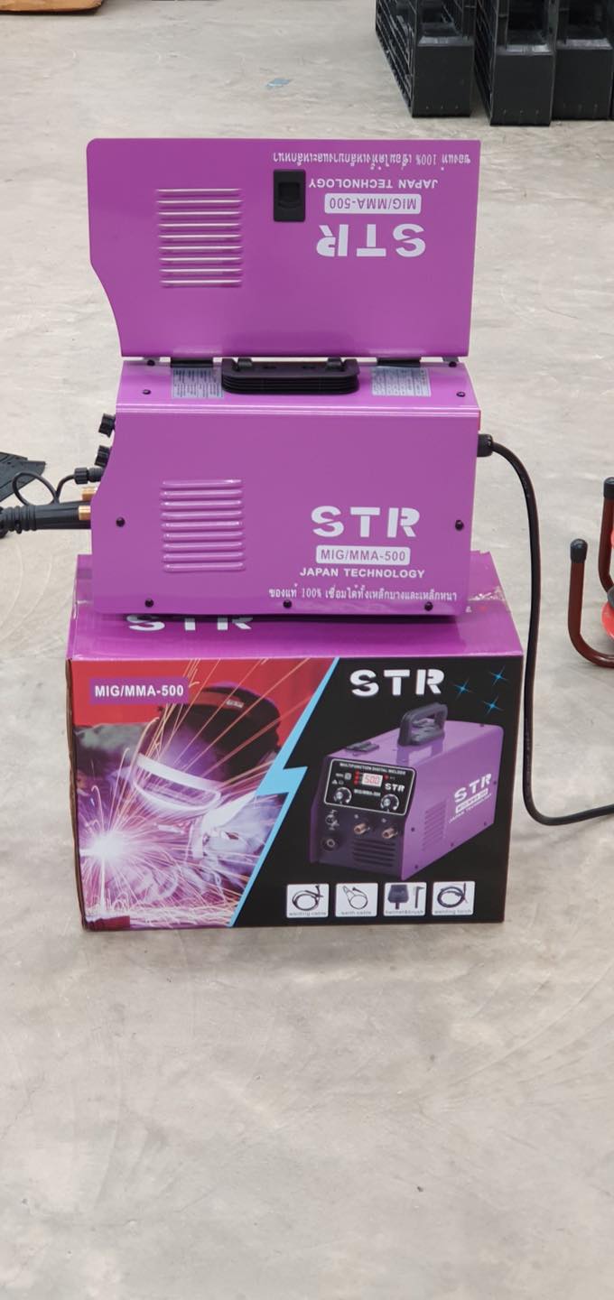 ตู้เชื่อมไฟฟ้า STR 2 ระบบ MIG/MMA 500A ระบบ FLUX CORED ไม่ต้องใช้ก๊าส CO2 แถมลวดCO2 1 โล