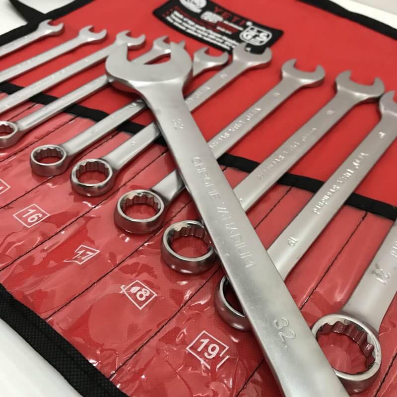 YETI ชุดประแจรวม ประแจแหวนข้างปากตายชุดใหญ่ เกรด USA เบอร์ 10-32mm 14ตัวชุด