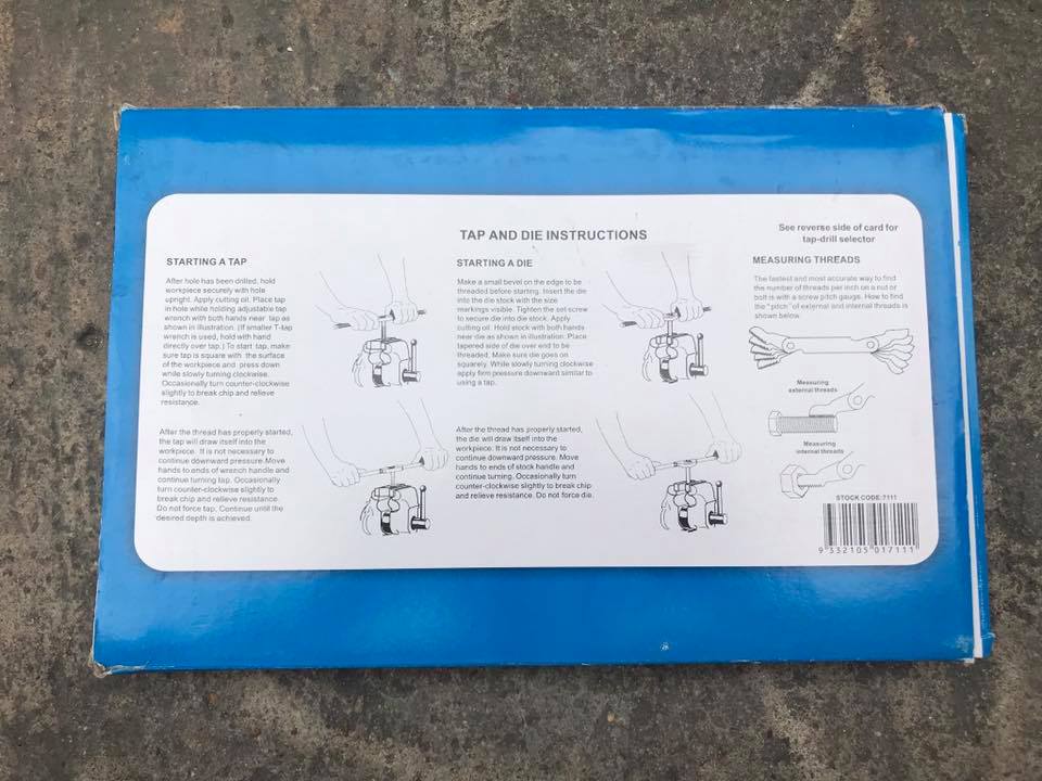 ชุดต๊าปเกลียวมือ 39 ชิ้น (ชุดใหญ่)