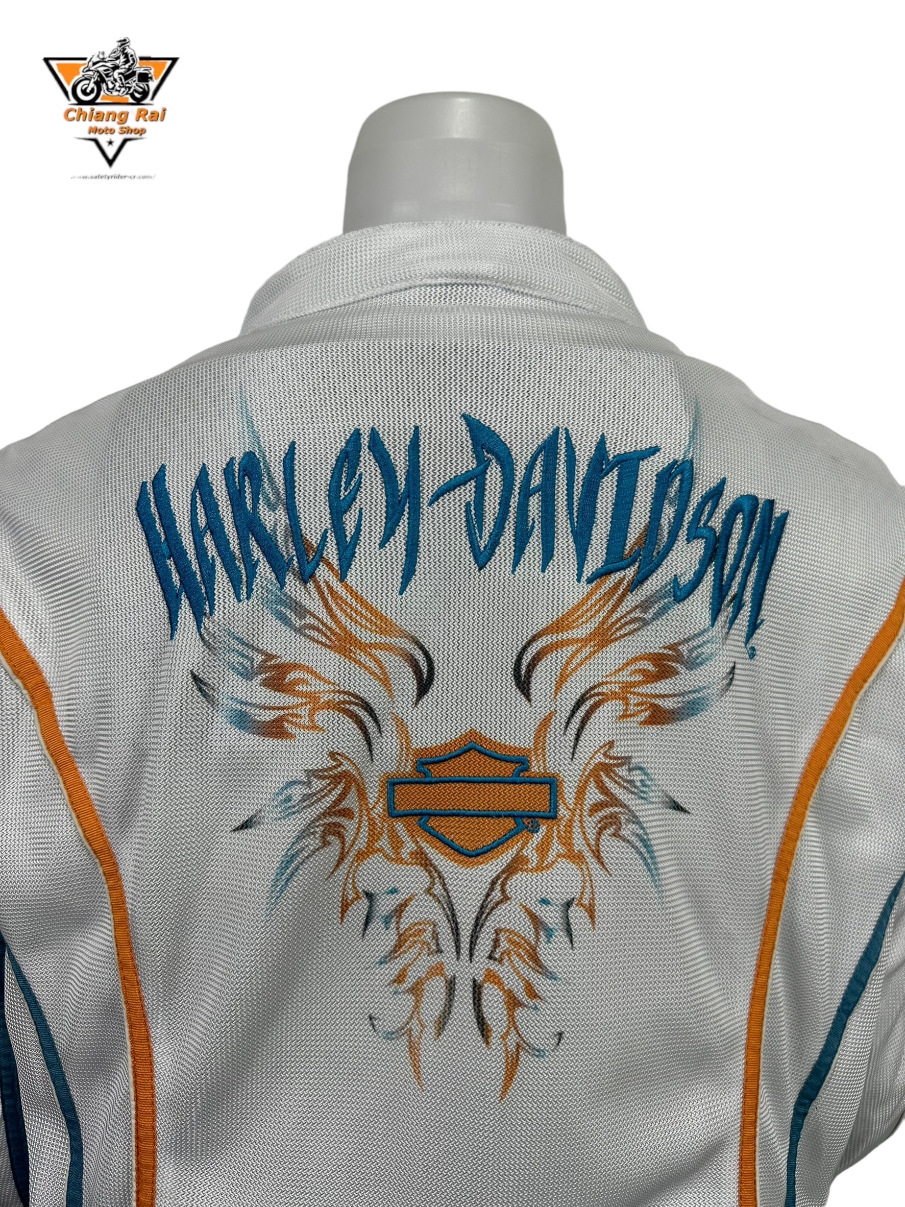 เสื้อขี่มอเตอร์ไซด์( มือสอง) RCSA 752 : อก 50" ยาว 25" (XL) Harley Davidson