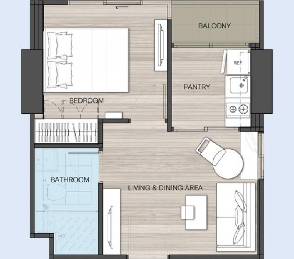 ขาย Skyline Rattanathibet สกายไลน์ รัตนาธิเบศร์ ห้องมุม ชั้นเดียวกับส่วนกลาง