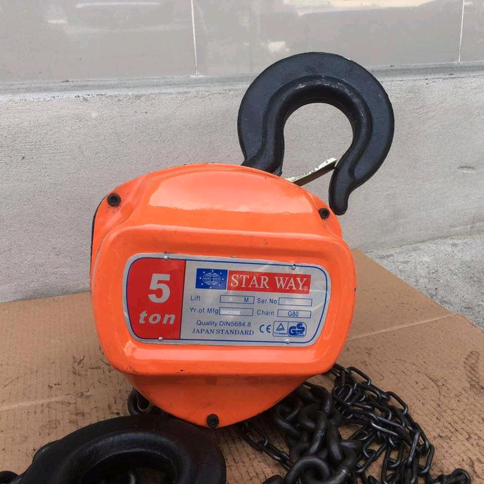 รอกโซ่ 5 ตัน ยี่ห้อ Star Way แบบเหลี่ยม ยาว 3 เมตร