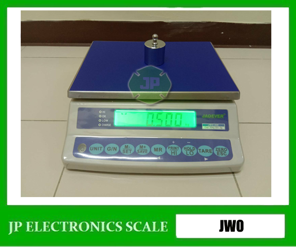 เครื่องชั่งดิจิตอล 15kg ตาชั่งดิจิตอล15kg เครื่องชั่งน้ำหนักดิจิตอล 15กิโลกรัม เครื่องชั่งดิจิตอล15กิโล ตาชั่ง15กิโล ความละเอียด 1g ยี่ห้อ JADEVER รุ่น JWO-15K ขนาดถาดชั่ง 310 x 225 mm.
