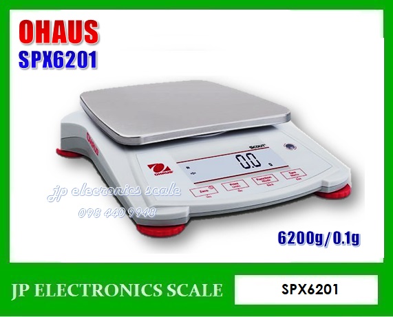 เครื่องชั่งละเอียดสูง6200g เครื่องชั่ง ละเอียด6200g เครื่องชั่งคุณภาพสูง6200กรัม เครื่องชั่งน้ำหนัก6200กรัม เครื่องชั่งน้ำหนัก6200g ตาชั่ง6200กรัม เครื่องชั่งดิจิตอล6200g ละเอียด 0.1g ยี่ห้อ OHAUS รุ่น Scout (SPX6201)