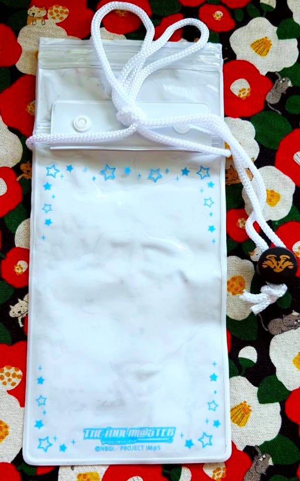 กระเป๋า ซองกันน้ำ ใส่ตั๋ว ใส่บัตร ใส่รูปภาพไอดอล ห้อยค้อ จากญี่ปุ่น The idol master ดิ ไอดอลมาสเตอร์ Size : 22 x 10 cm