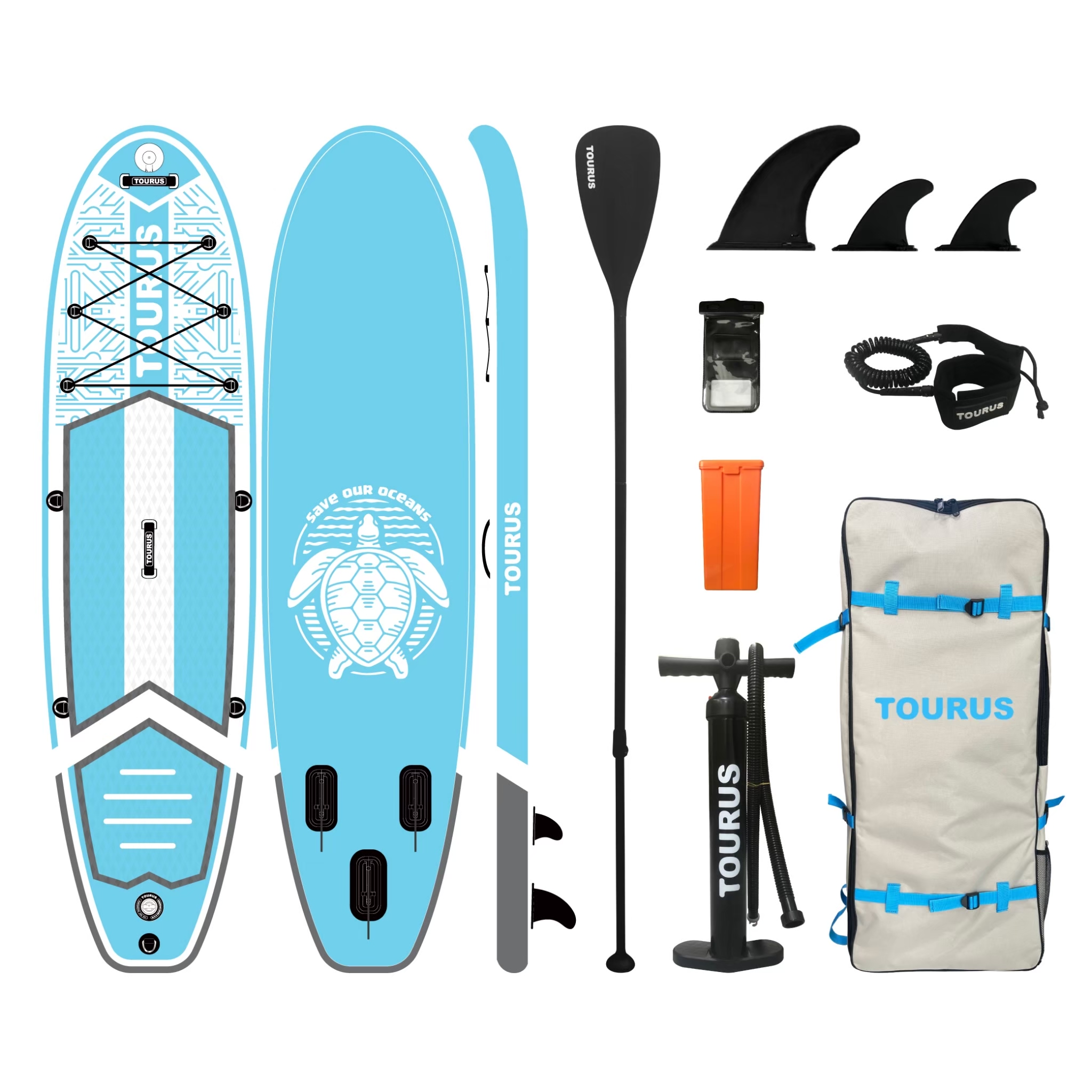 SUPBOARD สูบลม รุ่น บอร์ดเต่าหลากสี 10'6" X 32"