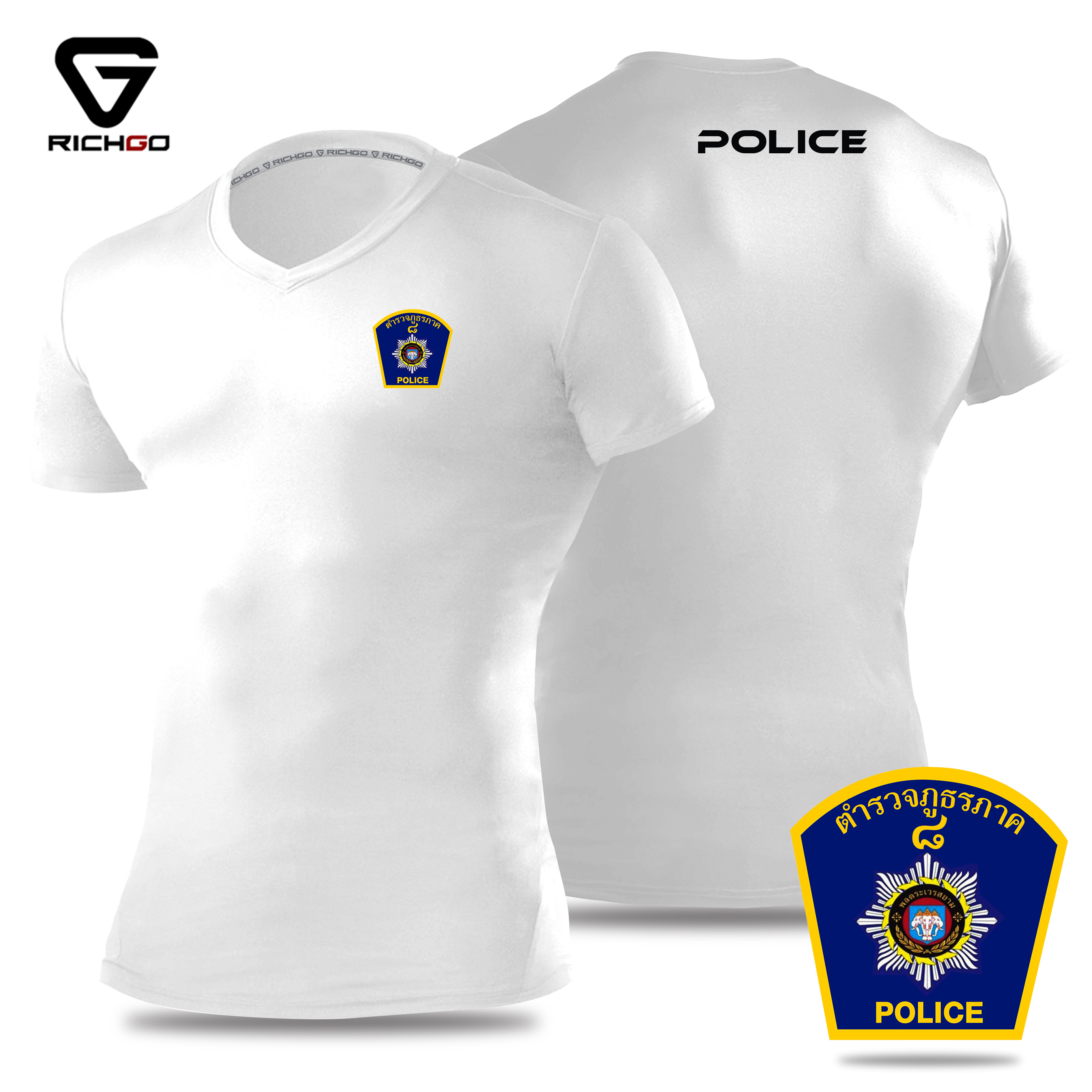 NVPL10-เสื้อยืดคอวีตำรวจภูธร ภาค1-9