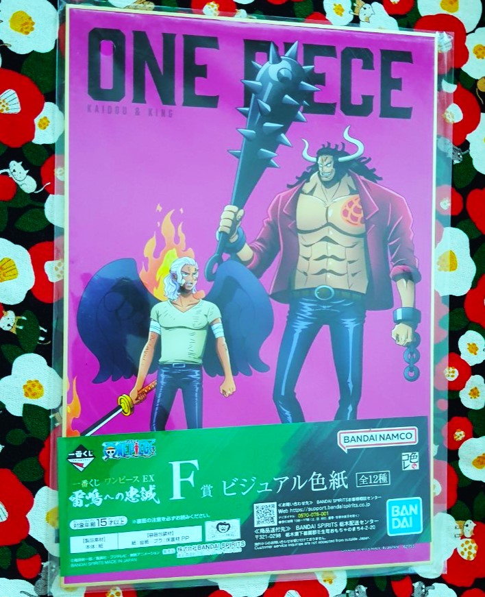 ภาพโปสการ์ด กระดาษแข็ง วันพีซ ONE PICE KAIDOU+KING จากญี่ปุ่น Size : 20 x 29.5 cm