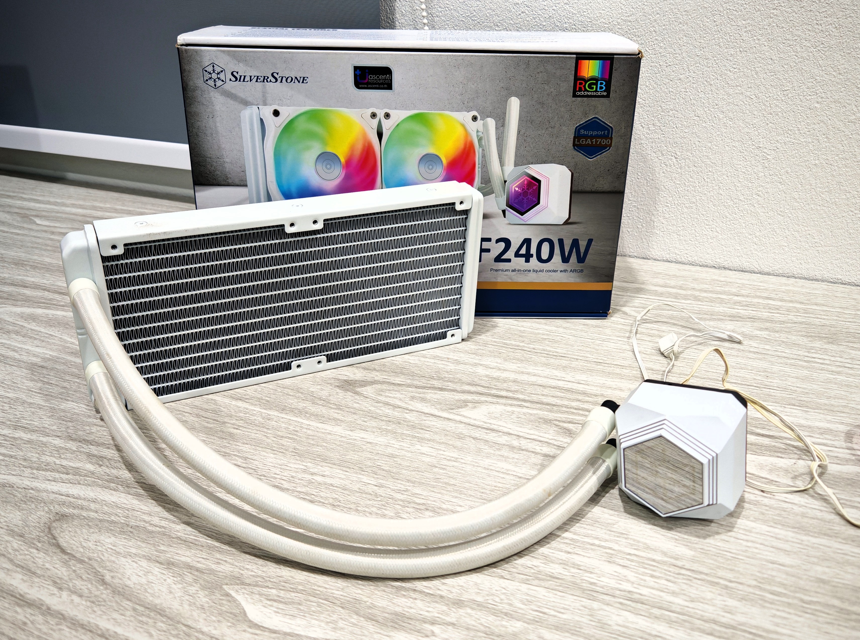 CPU LIQUID COOLER SILVERSTONE PF240W A-RGB (WHITE)