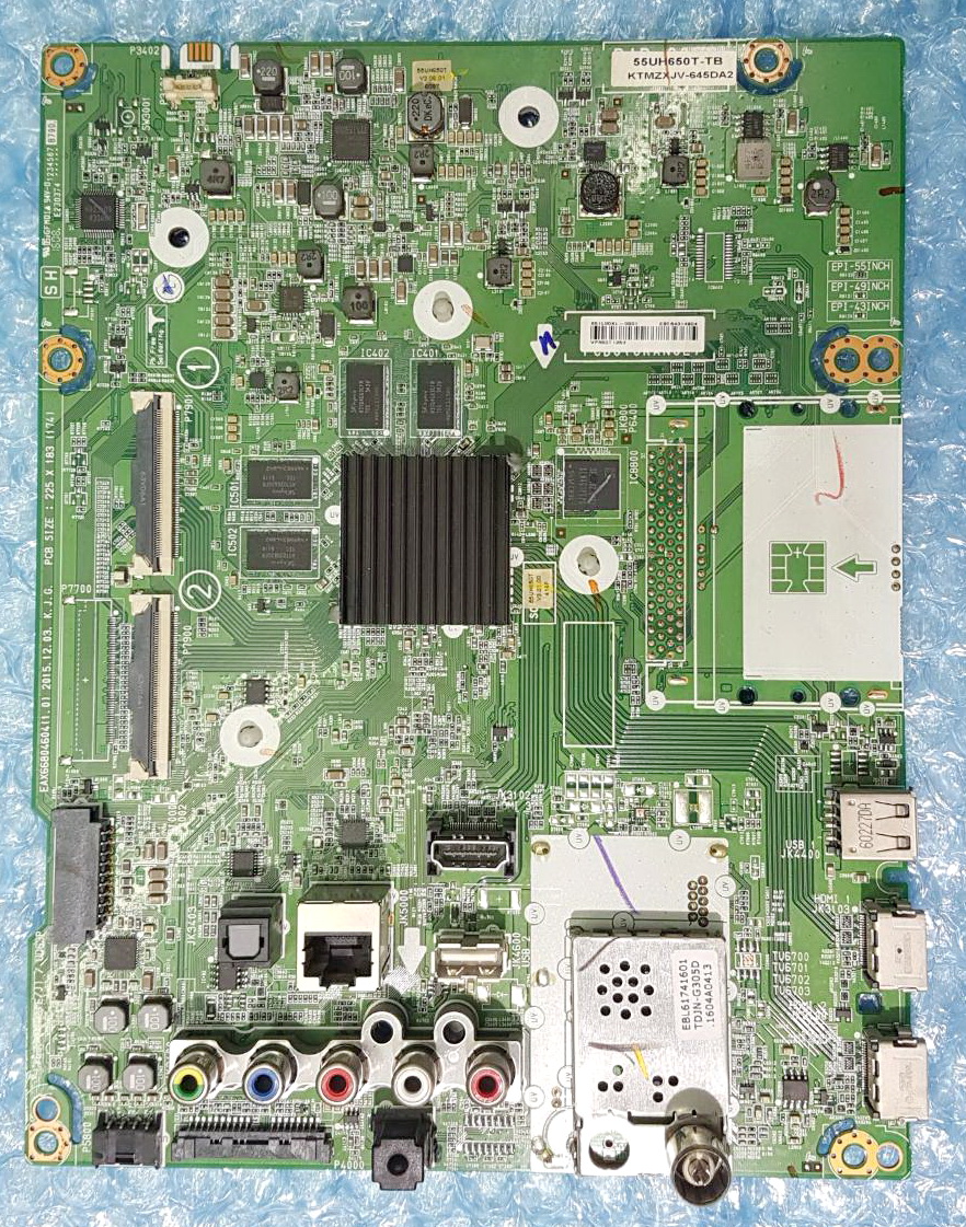 55UH650T MAIN EBU63625702 ถอดจากเครื่องจอแตก