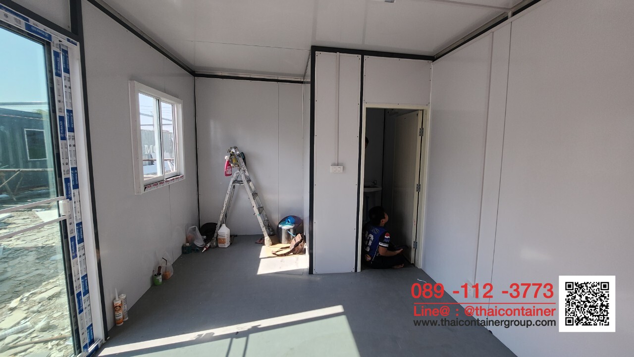 สำนักงานเคลื่อนที่ 3*6ม. สำนักงานสำเร็จรูป ตู้ออฟฟิศ