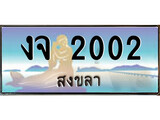 ป้ายทะเบียนรถ สงขลา งจ 2002 เลขประมูล