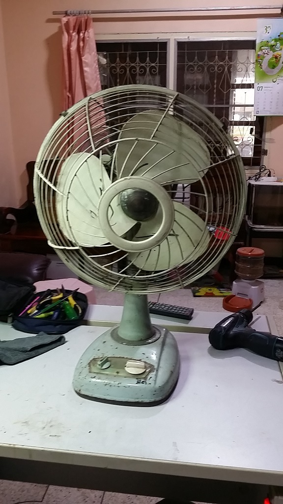 ซ่อมพัดลมโบราณ อาการไม่หมุน