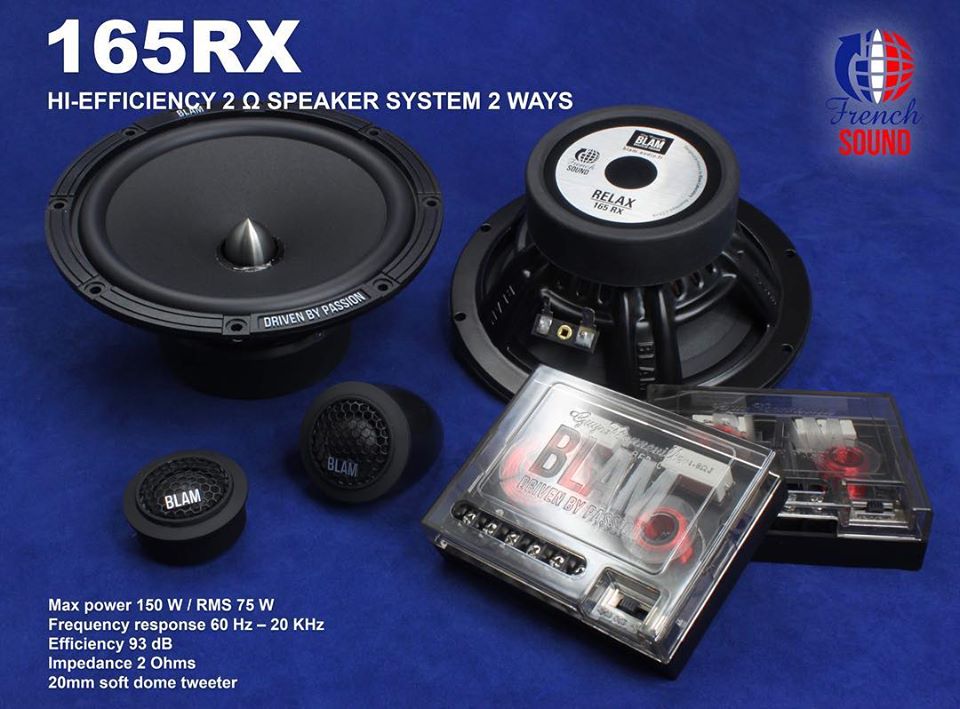 ลำโพงแยกชิ้น 6.5นิ้ว ยี่ห้อ BLAM รุ่น 165RX