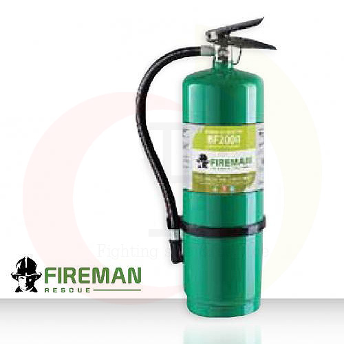 FIREMAN เครื่องดับเพลิงชนิดน้ำยาเหลวระเหย ถังดับเพลิงสีเขียว รับประกันคุณภาพ 2 ปี