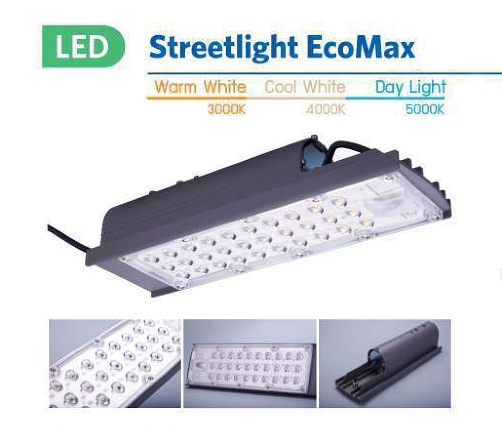 โคม LED Street Light EcoMax 30w,60w/3000K/4000K/5000K OPPLE