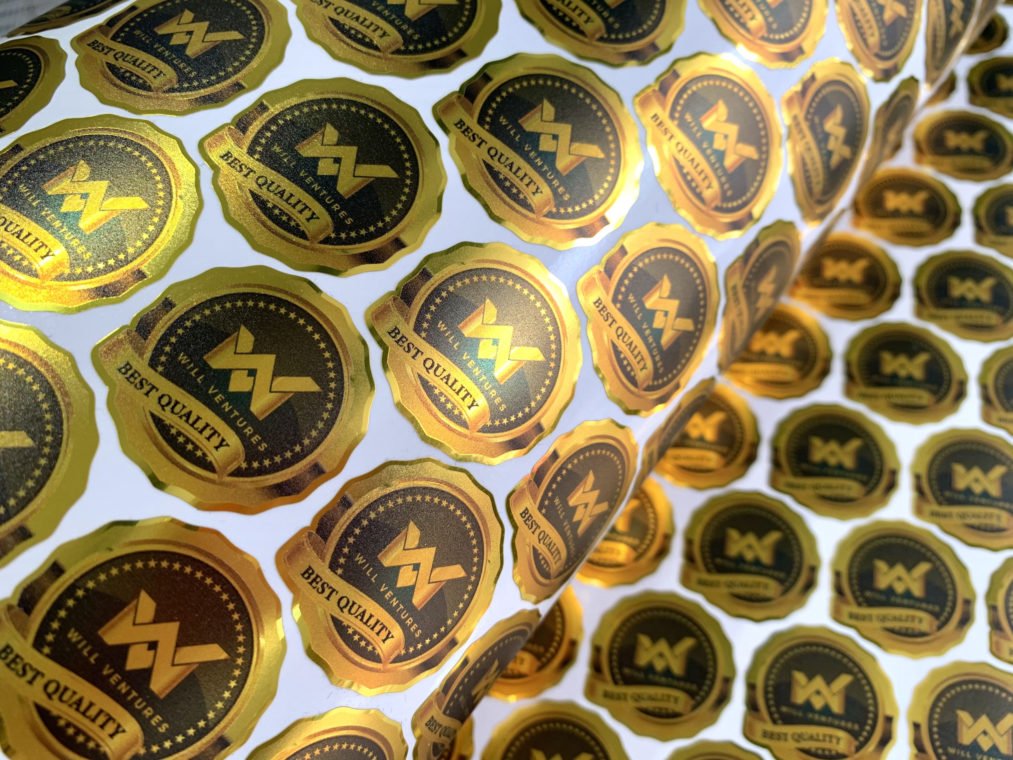 สติ๊กเกอร์ฉลากสินค้าฟรอยทอง ฟอยล์