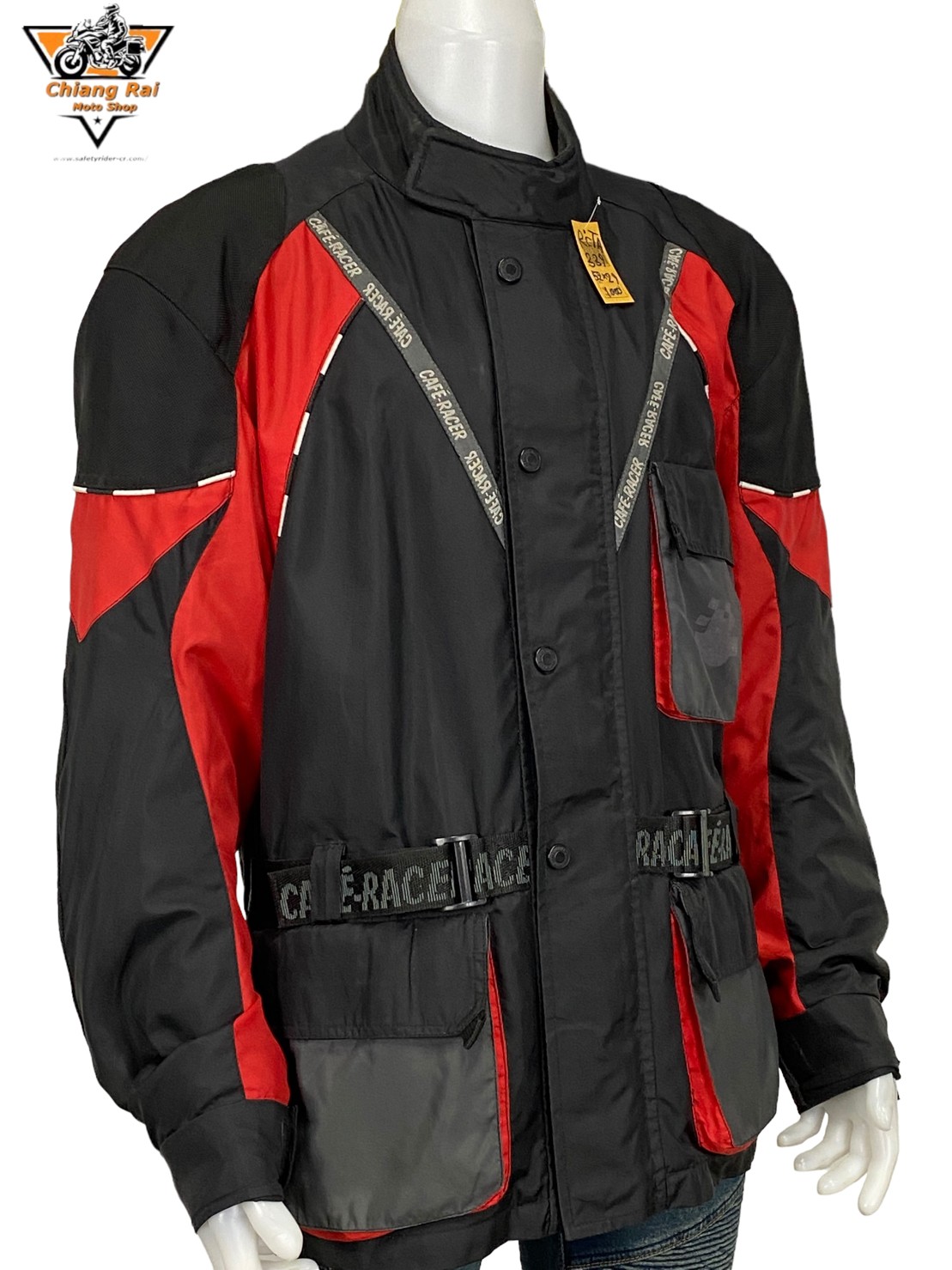 เสื้อขี่มอเตอร์ไซด์( มือสอง) RCTA 339 อก 52 " ยาว 29"(XL) ยี่ห้อ**CAFE-RACER**