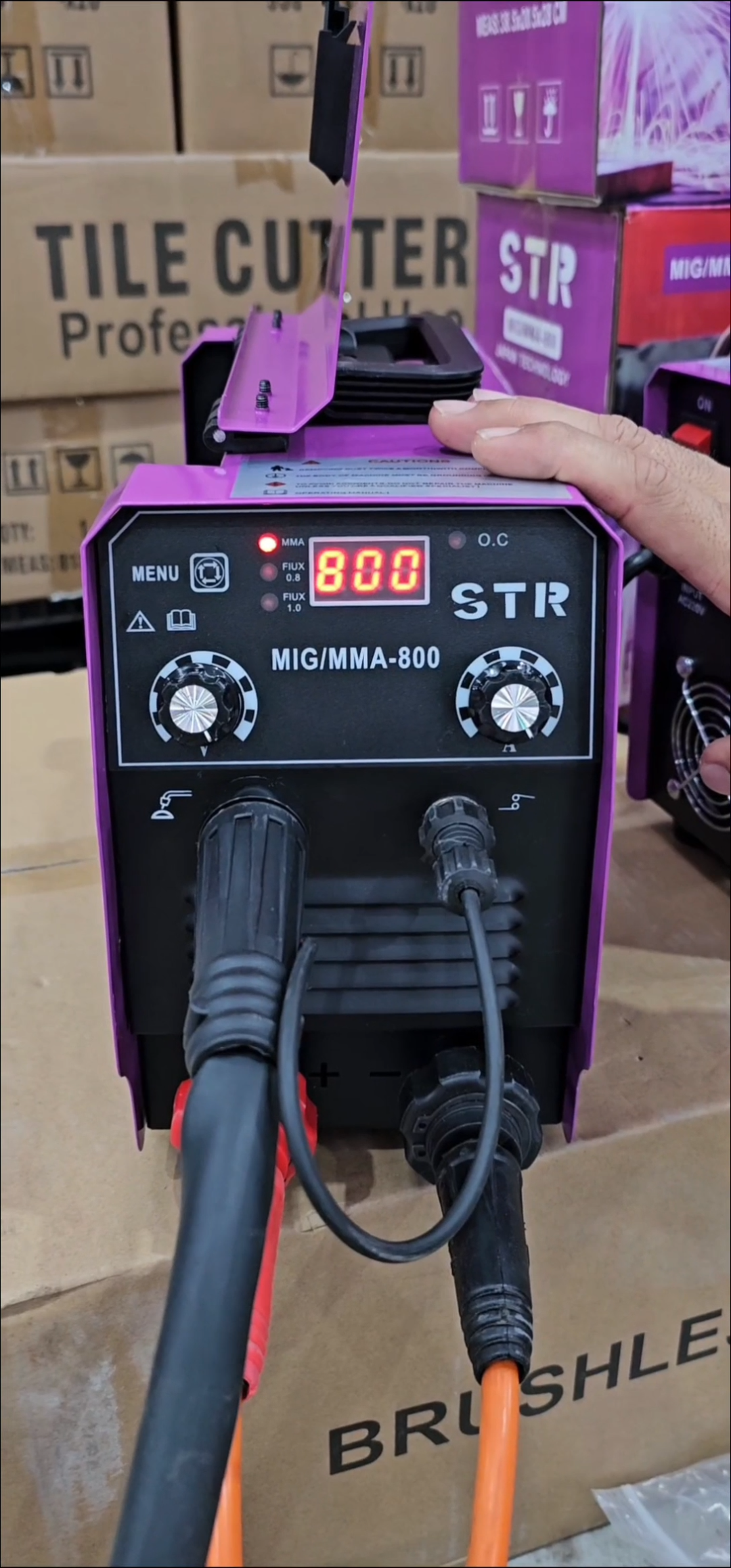 ตู้เชื่อม 2 ระบบ STR MIG/MMA-800 เชื่อมลวดฟลักซ์คอร์แบบไม่ต้องใช้แก๊ส