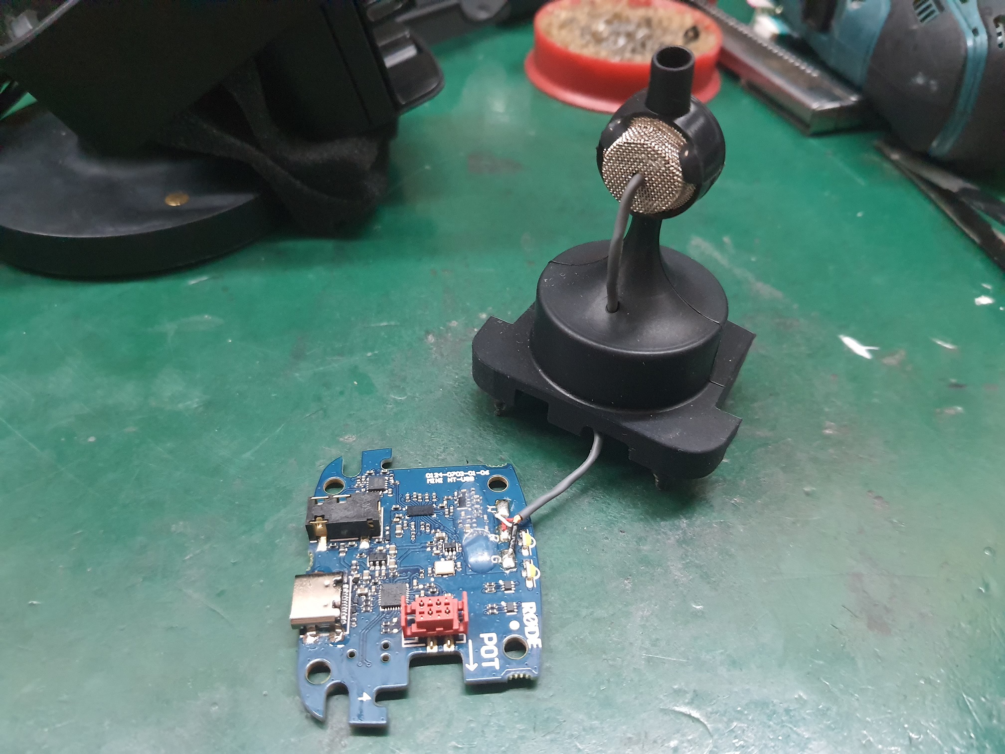 ซ่อมไมโครโฟน USB Microphone RODE NT-USB MINI อาการเปิดไม่ติด