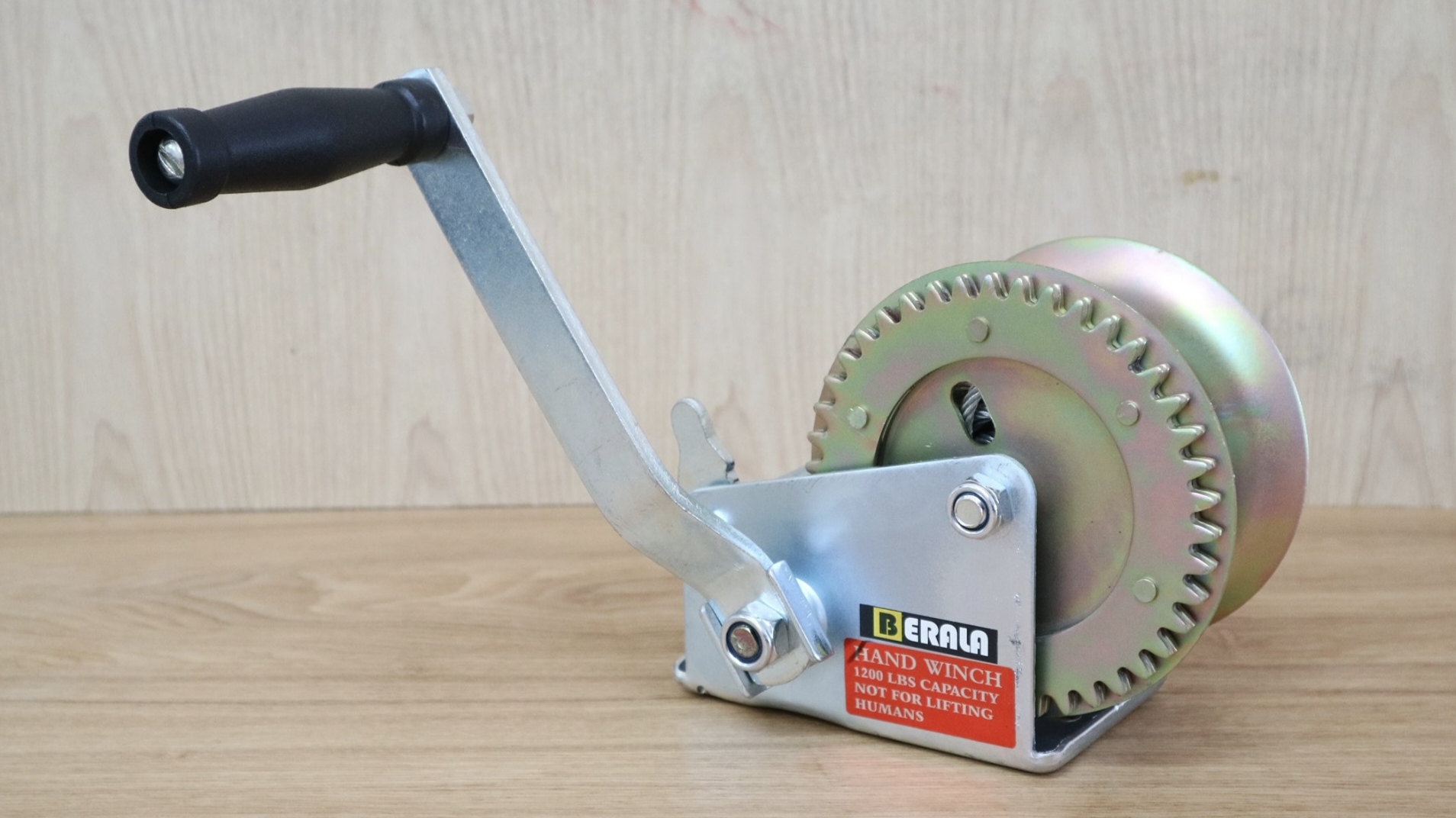 รอกสลิง มือหมุน BERALA 1200 ปอนด์ (ขนาด 545.5 กิโลกรัม) สลิงยาว 10 เมตร หนา 4.5 มิล