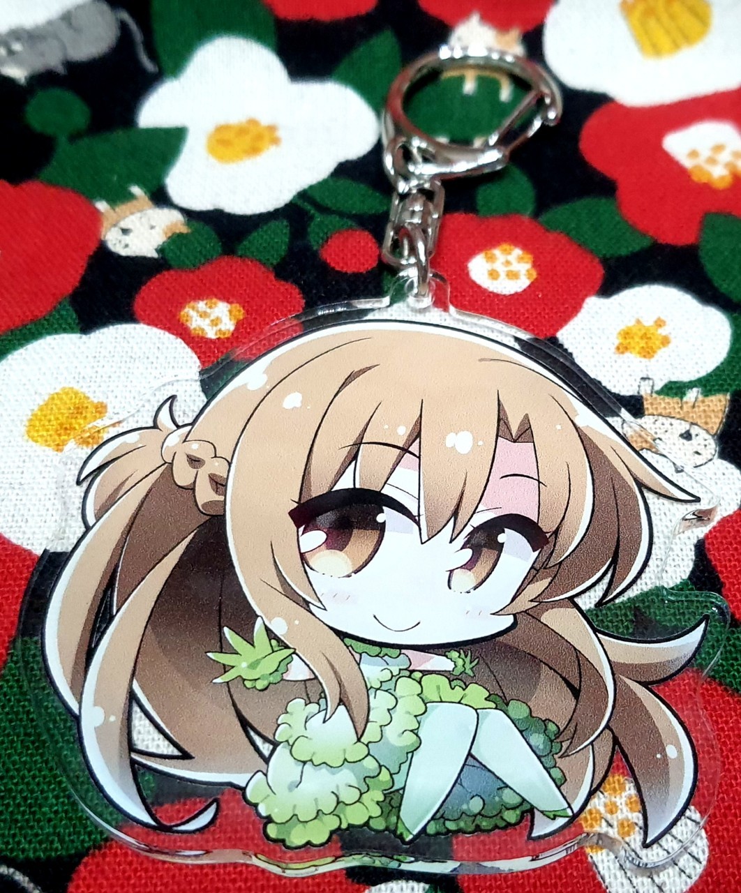 พวงกุญแจ Dengeki Bunko เด็งเงะกิบุงโกะ Vegetable Clothes, Sword Art Online จากญี่ปุ่น MADE IN JAPAN Size : 7 cm