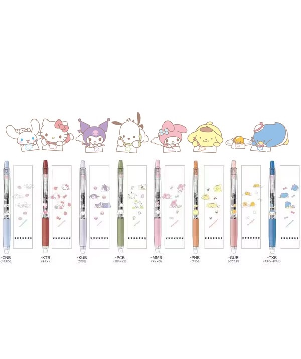 Pilot SANRIO Characters Juice pen Gudetama กุเดะทามะ ปากกาลูกลื่นหมึกเจล สีดำ 0.5 mm ซานริโอ้ ของแท้จาก ช้อปซานริโอ้ ญี่ปุ่น SANRIO SHOP MADE IN JAPAN