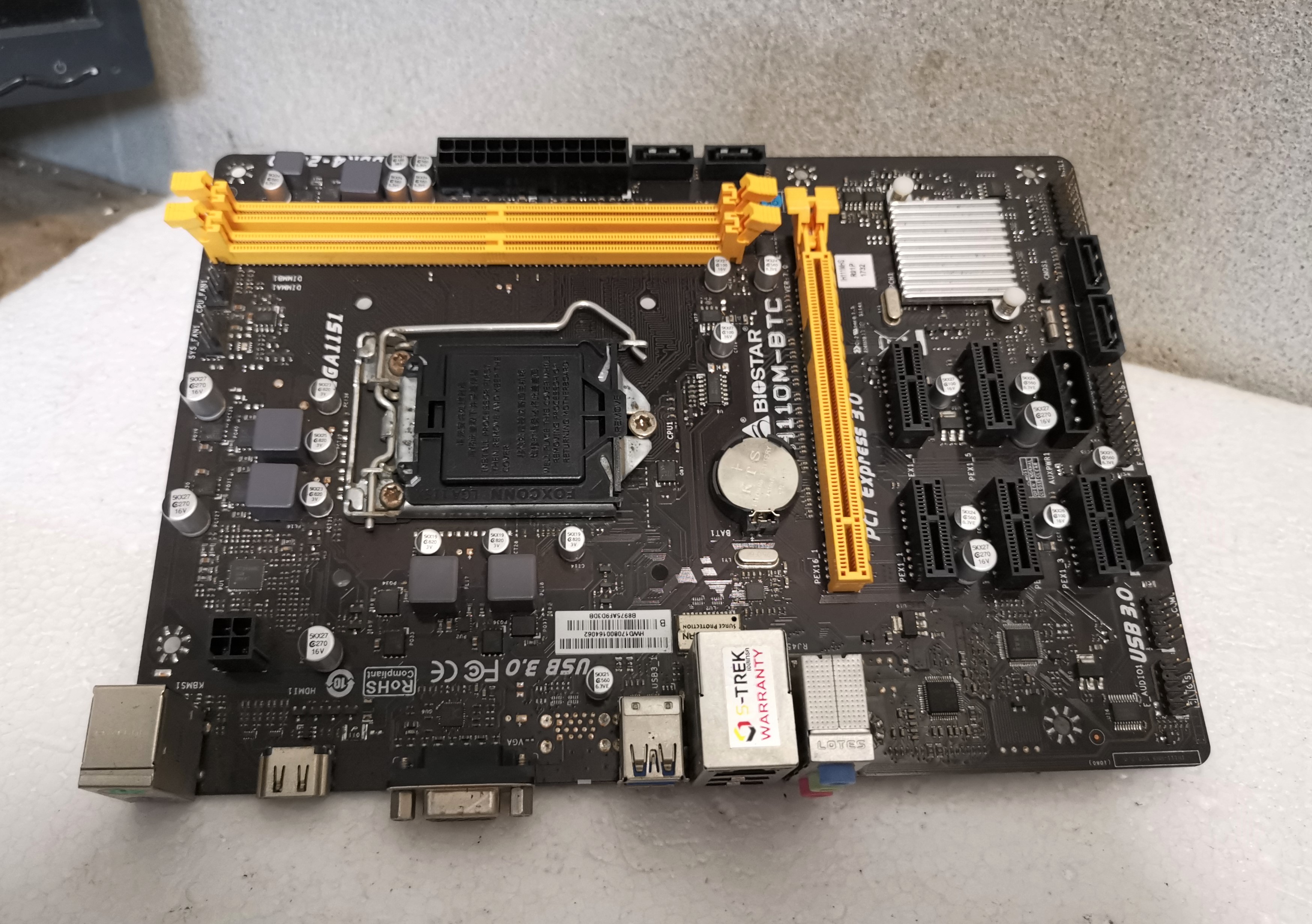 บอร์ด BIOSTAR H110M-BTC