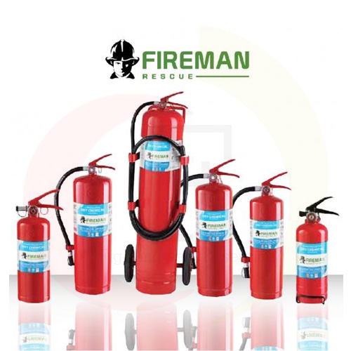 FIREMAN เครื่องดับเพลิงชนิดผงเคมีแห้ง 4A5B ถังดับเพลิงสีแดง รับประกันคุณภาพ 5 ปี