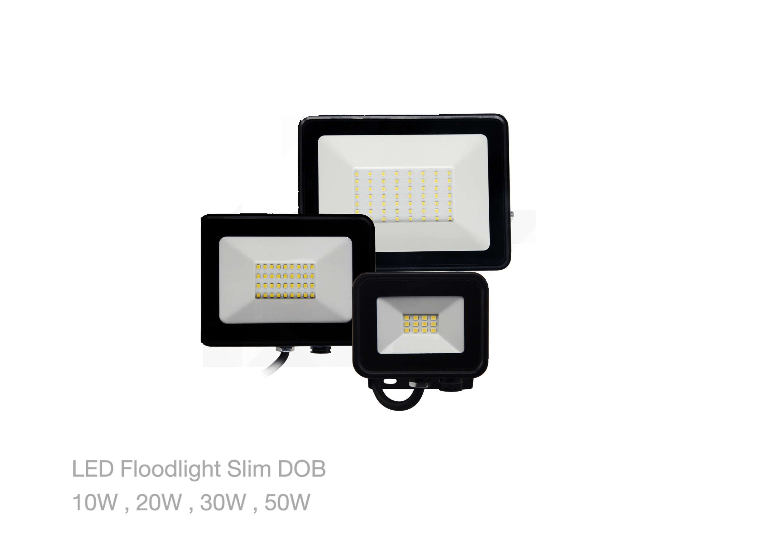 โคม LED Floodlight DOB 10W ,20W ,30W ,50W GATA