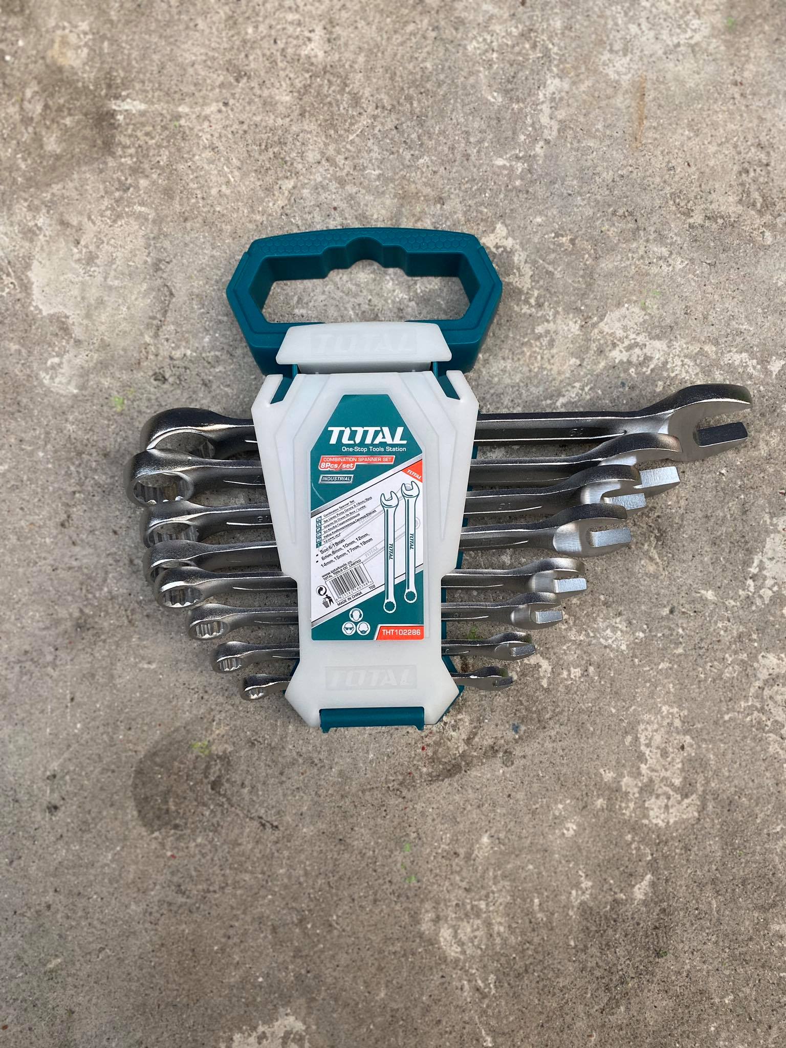 TOTAL ประแจแหวนข้างปากตาย 8 ตัวชุด รุ่น THT 102286