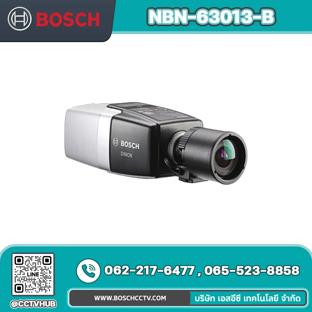 กล้องวงจรปิด BOSCH รุ่น NBN-63013-B Fixed camera 1MP HDR