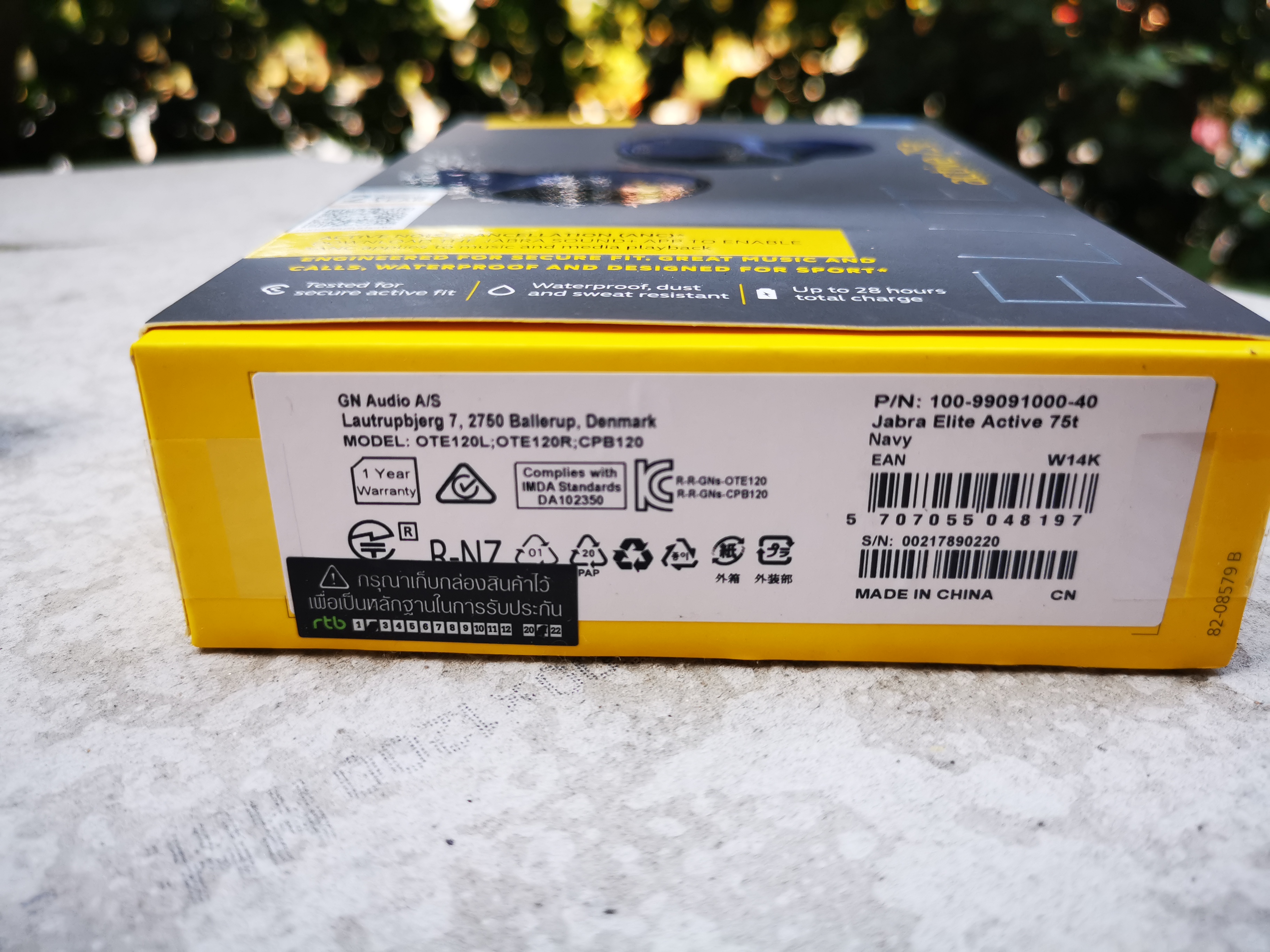 หูฟัง true wireless Jabra Elite Active 75t