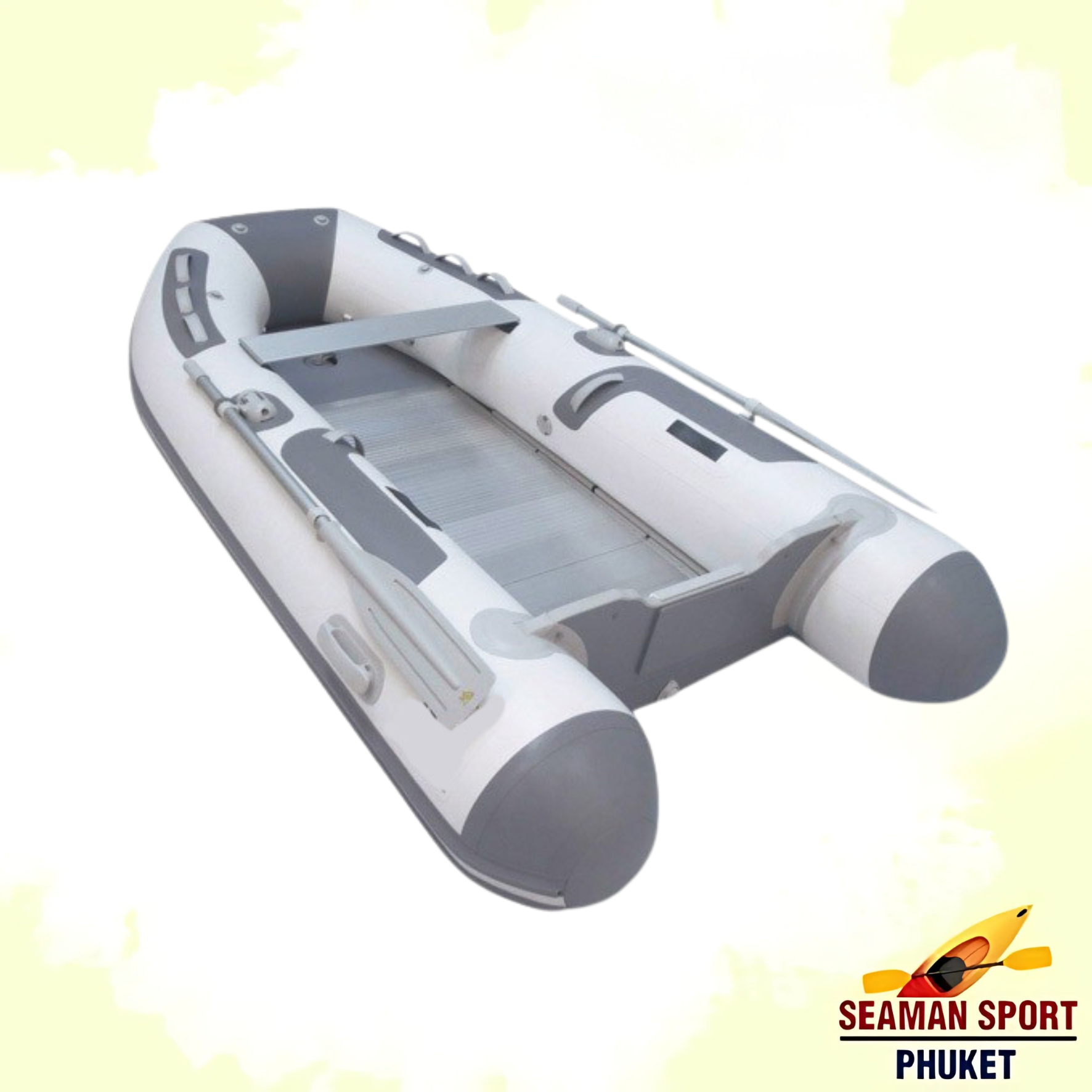 เรือยางติดเครื่อง 2-7 คน พื้นอลูมิเนียม Aluminum Floor