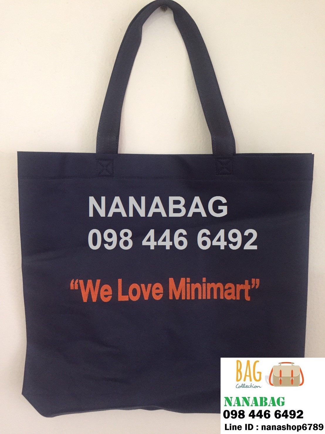 ถุงผ้าสปันบอนด์ กระเป๋าสปันบอนราคาถูก ขนาดกระเป๋า38*32*8*8cm