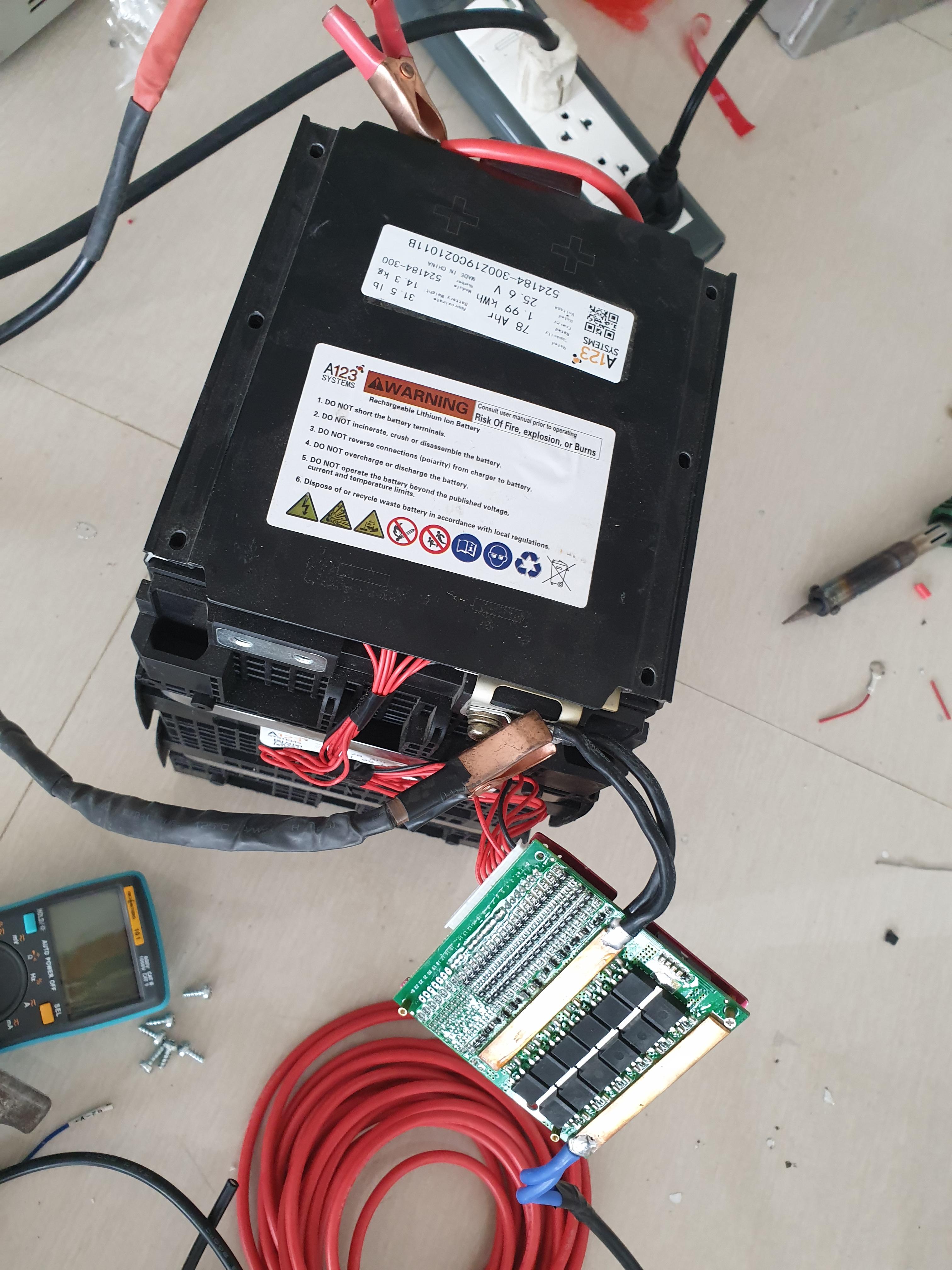 A123 module 24v 78Ah ประกอบ 24v 48v 72v ใช้งานได้