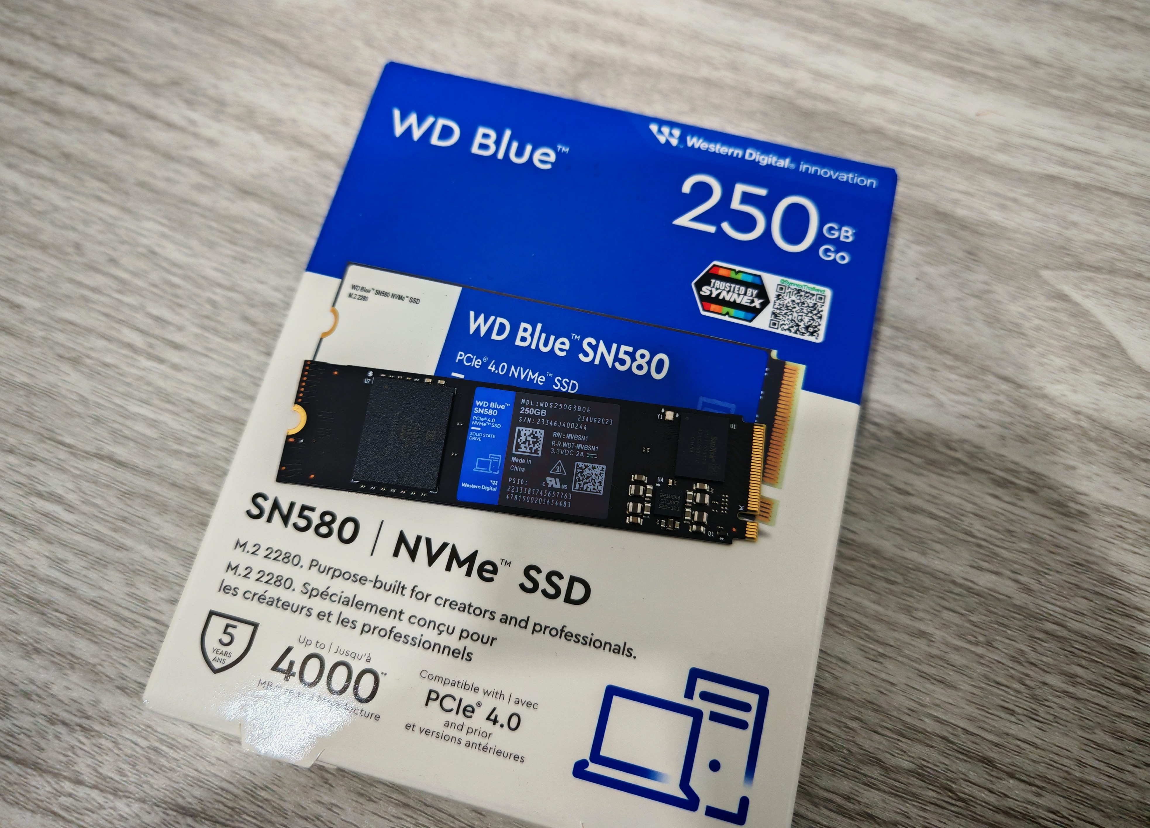 SSD M.2 WD Blue SN580 250 GB